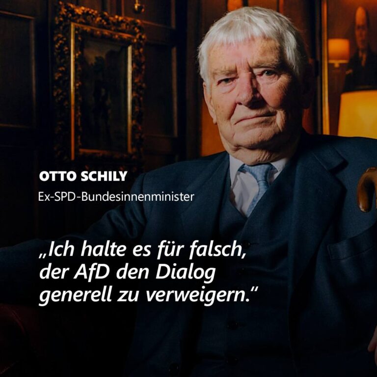 Otto Schily (SPD) kritisiert AfD-Isolierung: ‚Viel Unsinn‘ über Alice Weidel