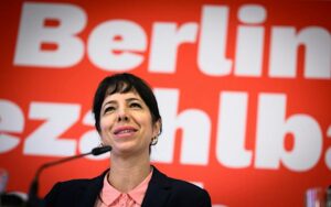 Berlin im Widerspruch: Die Spitzenkandidatin der Linke zittert vor ihren eigenen Schatten
